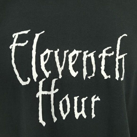 Eleventh Hour T Shirt Vintage 90s Detroit Heavy Metal Rock 50/50 Made In USA Men - Picture 2 of 6
